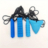 Silicone chew with hanging string