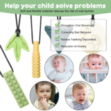 Silicone chew with hanging string