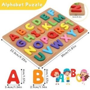 Wooden Alphabet Puzzle Board