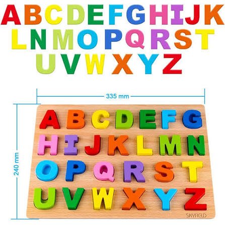 Wooden Alphabet Puzzle Board