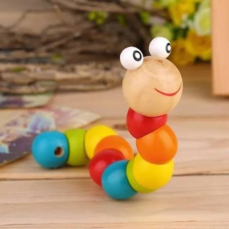Wooden Twisty Caterpillar Toy
